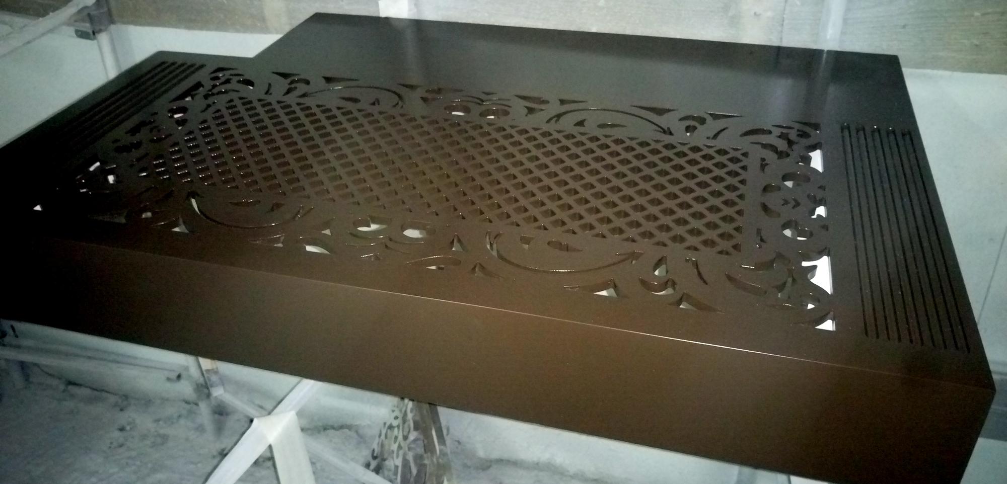 Изготовление декоративной решетки-экрана батареи для коттеджа