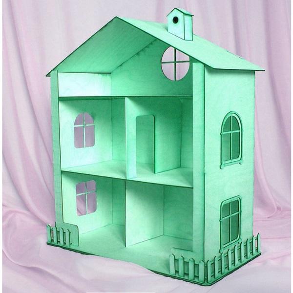 Зеленый дом для кукол